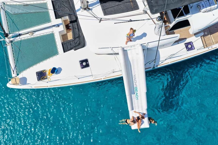 Agios Nikolaos All-inclusive Catamaran Cruise & Water Toys - A Modern Catamaran Day on Mirabello Bay