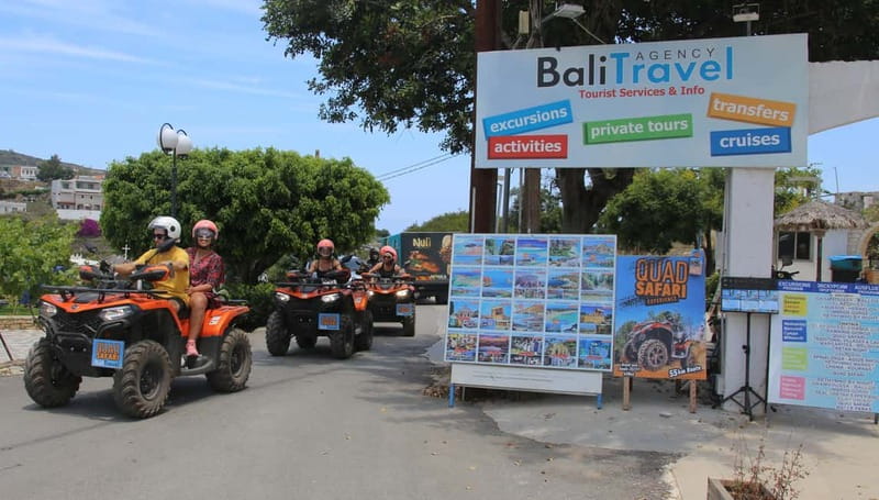Bali & Panormo Rethymno:Quad Safari & visit Cave 57km 4hours - Getting to the first off-road stretches (and the safety basics)