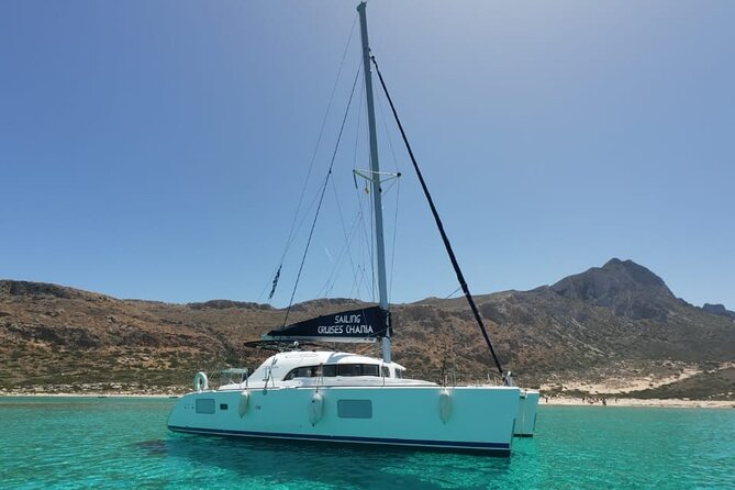 Balos Catamaran Private Sailing Cruise with Lunch - Entering the world of Balos and Gramvousa