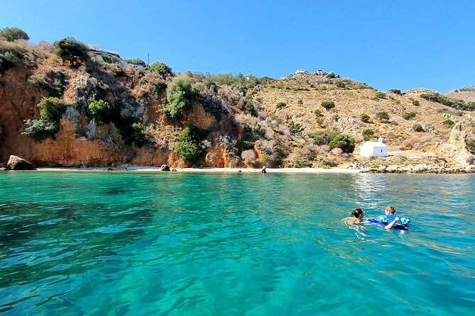 Chania: Boat Rental Almyrida - Stop 2 and 3: Seitan Limania and Marathi Beach