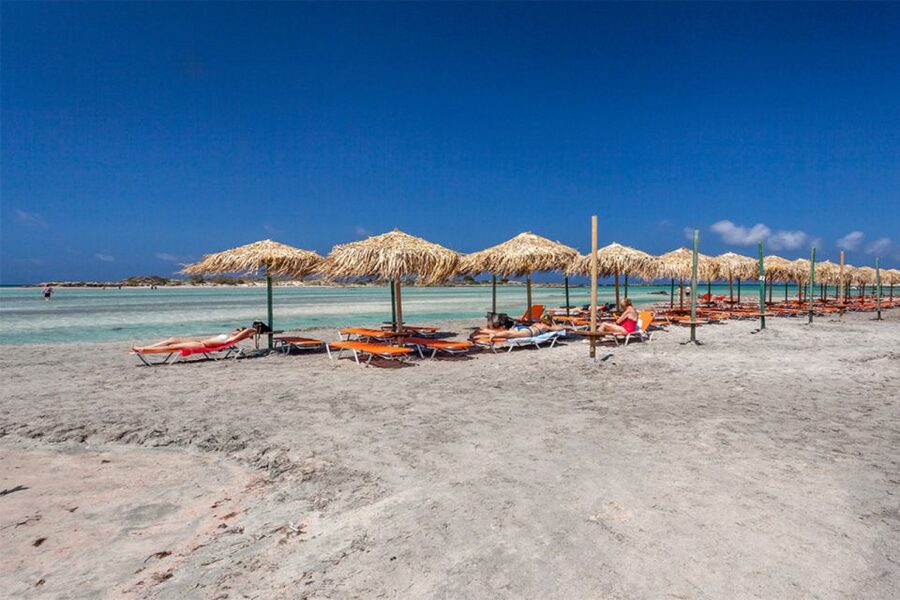 Chania: Elafonisi and Milia Mountain with Loungers and Lunch - Elafonisi with reserved loungers: what that changes