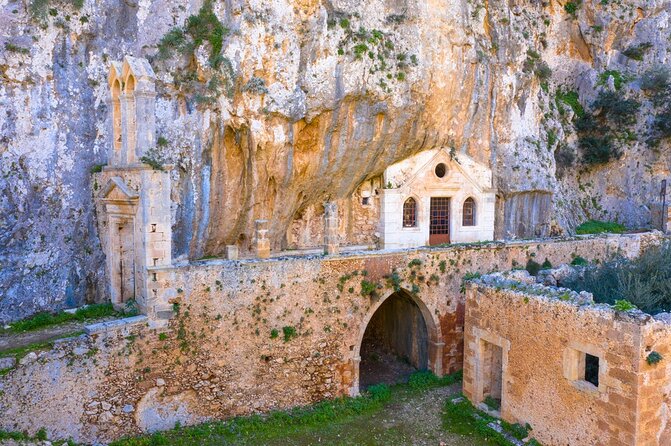 Chania: Hiking through History and Hidden Gems at Katholiko Bay - St. John the Hermit: the monastery stop that changes the whole tone