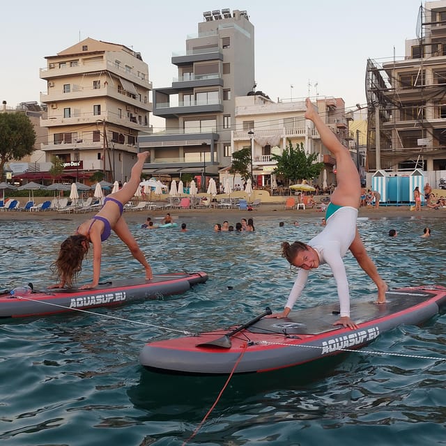 Chania: Morning or Sunset Stand-up Paddleboard Pilates - Gear, clothing, and what to bring for comfort