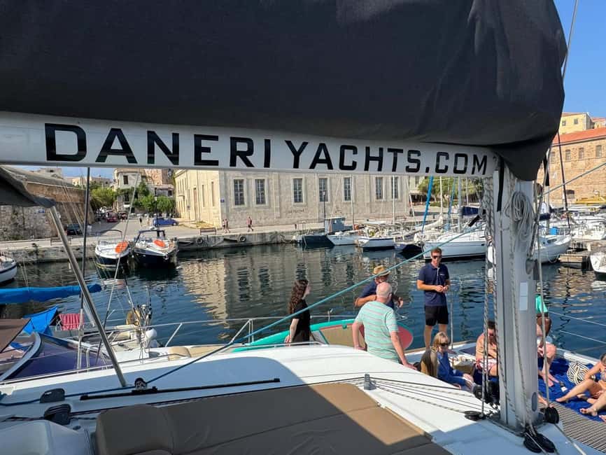 Chania Old Port: All-inclusive Catamaran Trip Agioi Theodori - Agioi Theodoroi: a Cretan island stop that feels like a reset button