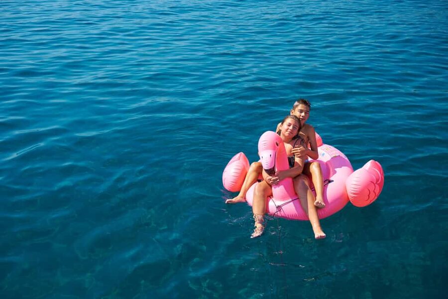 Chania Old Port: All-inclusive Catamaran Trip Agioi Theodori - The sail out: 75 minutes to settle in and enjoy the coast