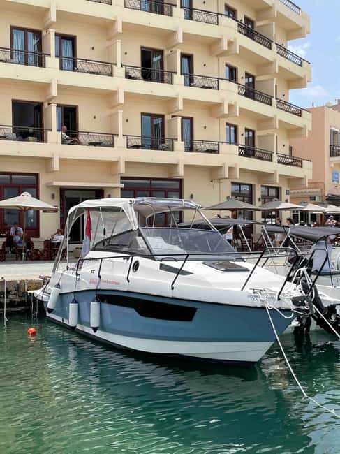 Chania Old Port: Boat Rental, Drive Yourself - Lazaretta: the first 2-hour swim stop along Chania’s coast
