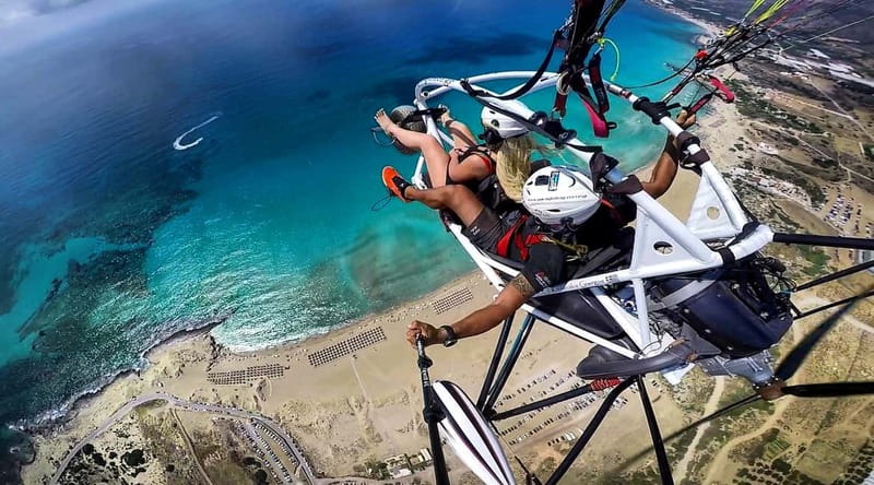 Chania: Paratriking Experience with a Professional Pilot - The 1-Minute Climb: What the Takeoff Really Feels Like