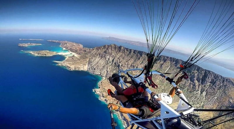 Chania: Paratriking Experience with a Professional Pilot - Gear, Helmets, and the Pro-Pilot Setup