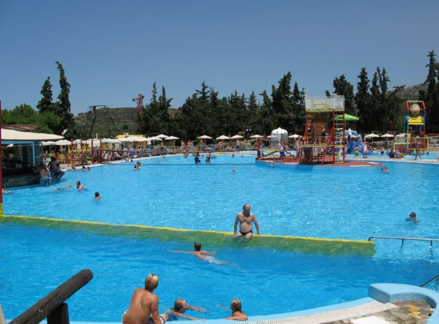 Chania & Rethymno:Limnoupolis Water Park with Lunch+Transfer - Lunch at Limnoupolis: two-course options plus included ice cream