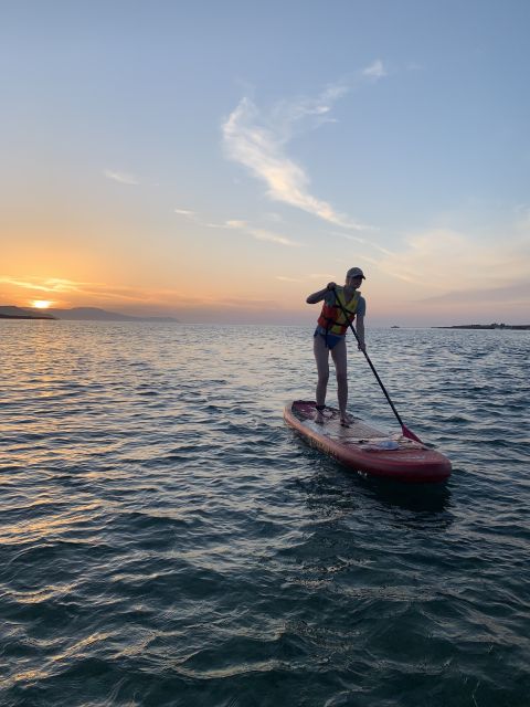 Chania: Stand-up Paddleboard Coastal Sunset Experience - The swim break: warm water reset, with a clear reason