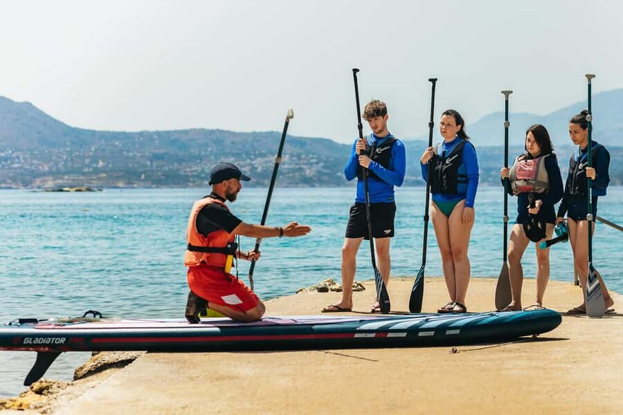 Chania: Stand-Up Paddleboard Small Group Tour - Swim breaks, caves, and cliff jumping (when conditions allow)