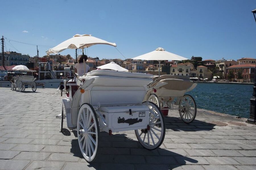 Crete: Chania, Lake Kournas and Rethymno Tour - Chania old town: Venetian lighthouse, market streets, and Ottoman-Byzantine layers