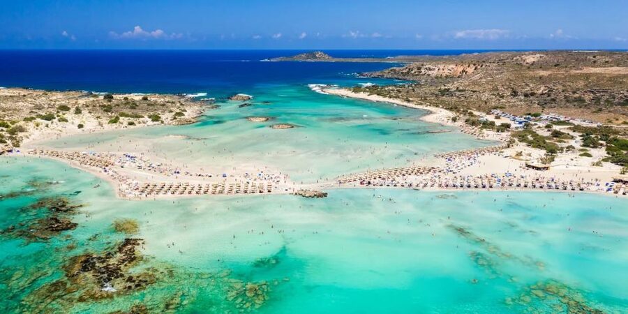 Crete: Elafonisi Pink Beach Excursion - On the beach: lagoons, dunes, and the pink-sand science