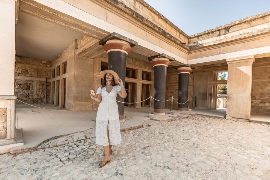 Crete: Knossos Palace and Museum E-Tickets with Audio Guides - Palace of Knossos: Throne Room moments and Minoan myth in plain language