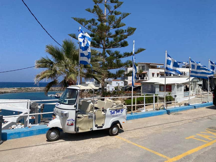 Crete: Malia, Potamos Beach, and Sissi Tuk Tuk Tour - Potamos Beach: calm sand, clear water, and a break from the crowds