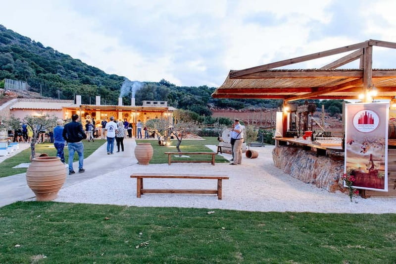 Crete: Olive Oil Festival, Farm Dinner, Live Show & Pickup - Wine Tasting and the Wood-Fired Dinner: What’s Included vs. Extra