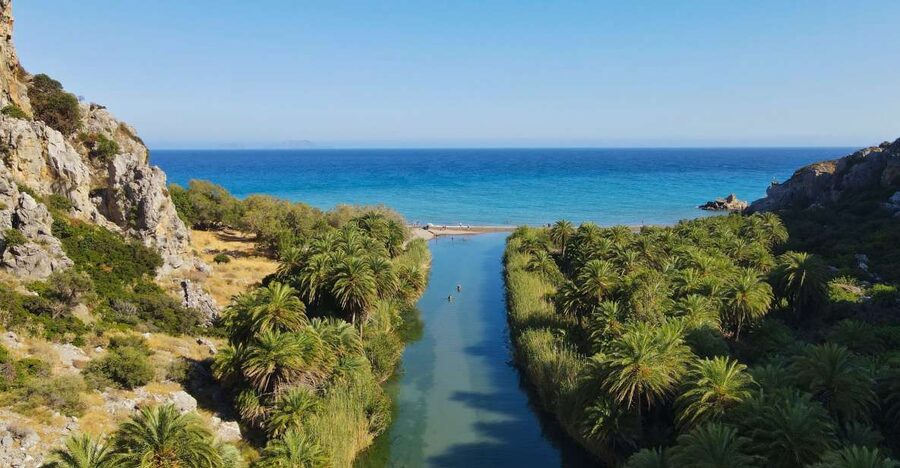 Crete: Preveli Tropical Beach and Palm Forest - Skaleta break: quick reset before you reach Preveli