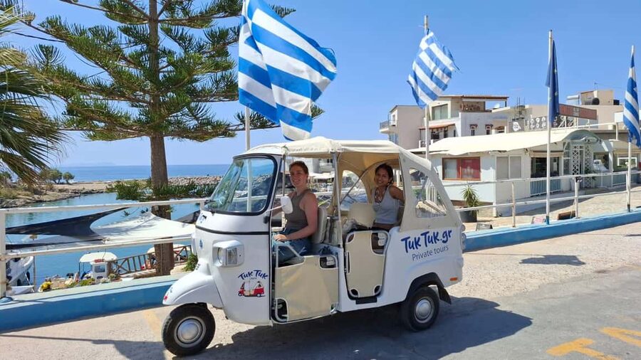 Crete: Private Tuk Tuk Tour of 7 Villages with Tastings - Entering the inland Crete vibe by tuk-tuk