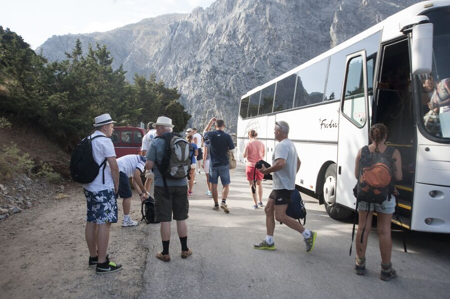 Crete: Samaria Gorge Hike - The Iron Gates pinch: where the gorge narrows and the view changes