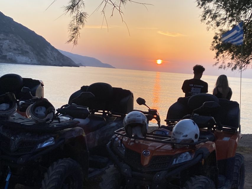 Crete: Sunset or Morning Quad with Local Products Tasting - Achlada’s Ghost Village: A Stop With Real Atmosphere