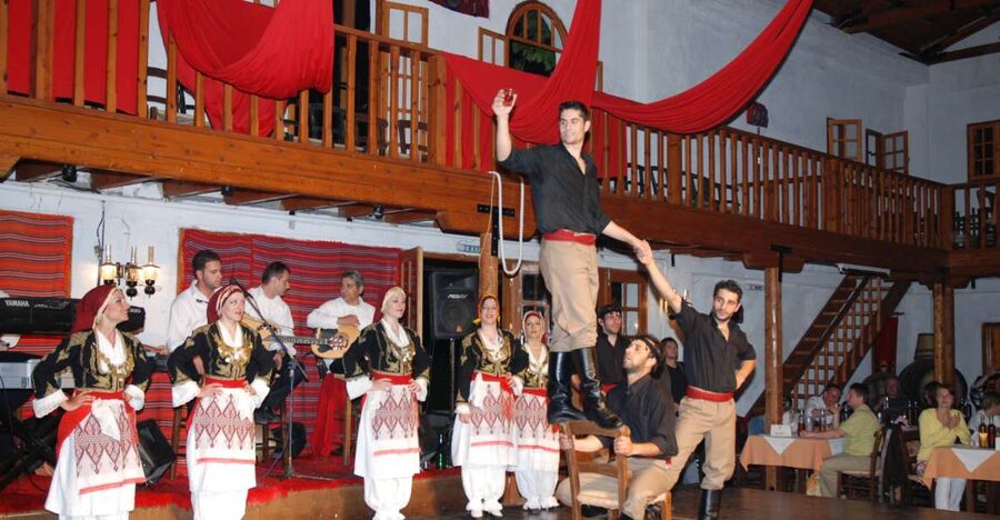Crete: Traditional Dance Show and Buffet Dinner with Wine - The dance show at Kato Karouzana: costumes, traditional music energy, and participation