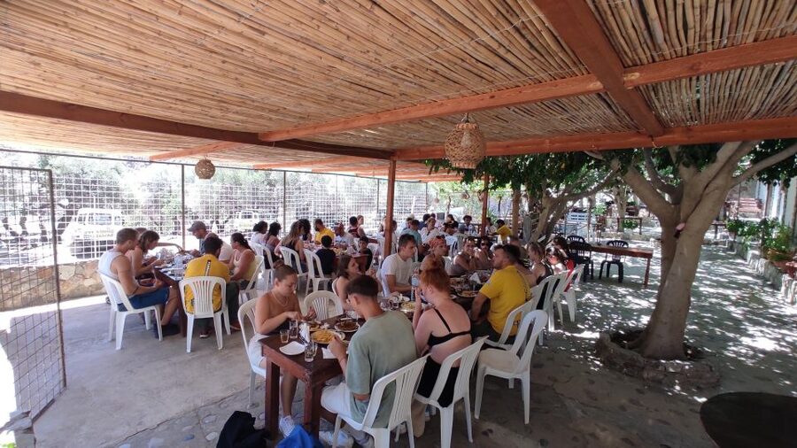 Crete: Trypiti Beach Off-Road South Tour w/ Lunch & Wine - Gortyna photo stop: quick ancient context from the road