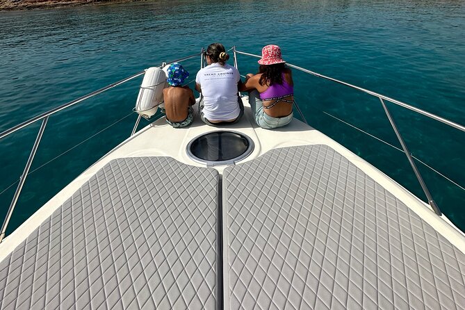 Crete Yacht Cruises 5 Hours Private Guided Cruise in Ag Nikolaos - Stop 2: Kolokithia Beach for swims, fish, and sea-scooter time