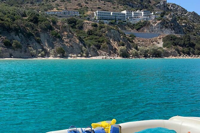 Crete Yacht Cruises 7-Hours Private Guided Cruise in Ag. Nikolaos - Kolokytha Beach: The Big Beach Moment of the Afternoon