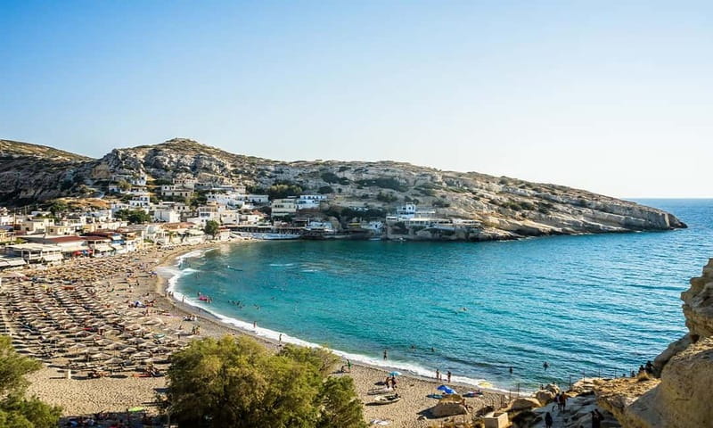 Day trip to Matala Hippie Beach & Gortyn Archaeological Site - Hippie Caves: Hand-Carved Rooms, Later Filled With 60s Life