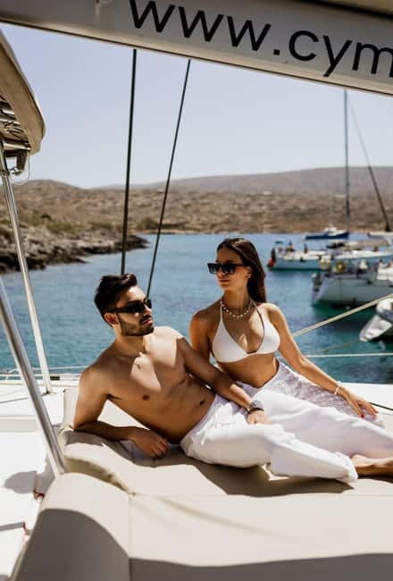 Dia: Day & Sunset Cruise with Menu by Greece's Top 100 Chef - Rocca a Mare pass-by: the quick fortress view before Dia Island time