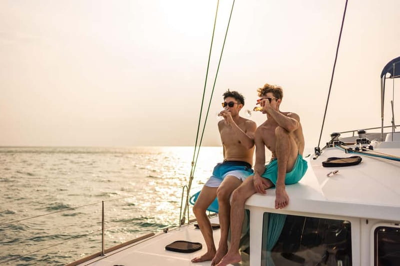 Dia: Day & Sunset Cruise with Menu by Greece's Top 100 Chef - Day cruise vs sunset cruise: the 5.5-hour timing that changes the vibe
