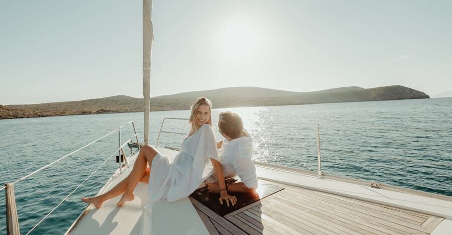 Dia Island: Semi-Private Full Day Sailing Trip with meal - Setting Sail From Heraklion at Cafe Marina