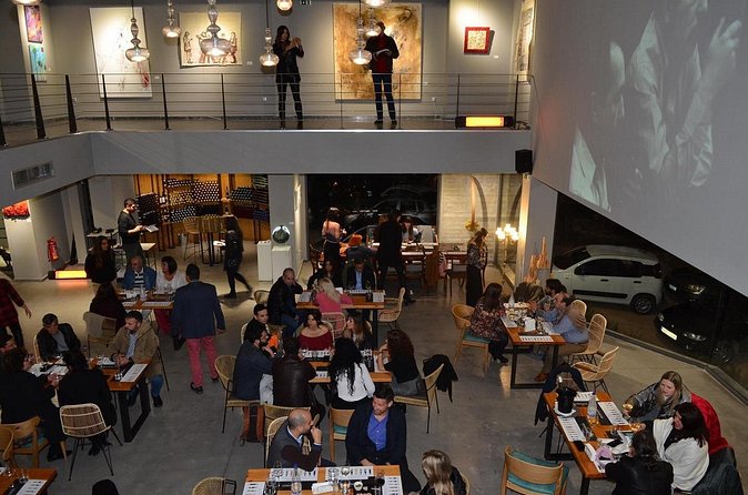 Digenakis winery - Wine tasting experience - The art gallery, music, and performance element