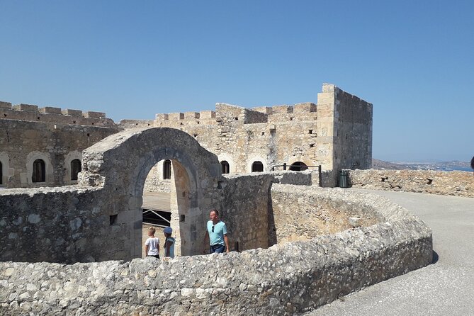 Explore Chania Town, Venetian Harbor, and Ancient Aptera. - The long view from Koules Fortress over Souda Bay