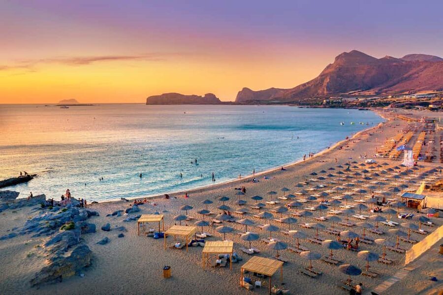 From Chania: Falassarna Sunset Escape! Free Sunbeds ! - Falassarna Beach: why the water looks unreal