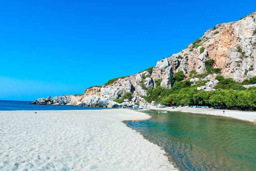 From Chania: Preveli Palm Beach Day Tour - Your southbound day: pickup and getting to Damnoni