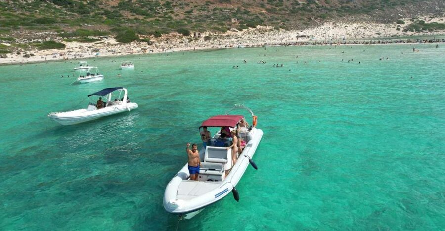 From Chania: Private Balos Bay & Gramvousa Island Boat Trip - Menies Beach (Plus Ancient Ruins): Your First Hour in the Water