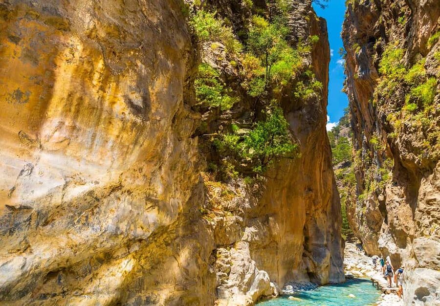 From Chania: Samaria Gorge Hike with Local Mountain Guide - The gorge hike: walking at your own pace down a marked route