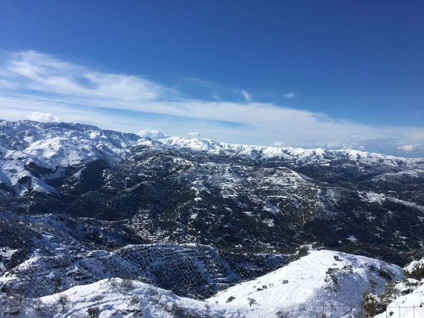 From Chania: White Mountains Land Rover Safari - Therisso village, family tavern produce, and the gorge drive back
