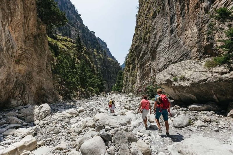 From Heraklion,Agia Pelagia,Malia: Samaria Gorge Guided Trip - Entering Samaria Gorge: 17 km of Rock, Trees, and Water