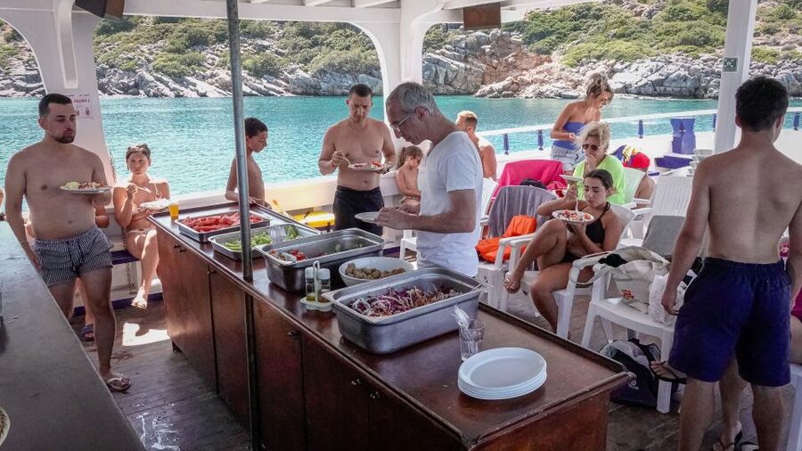 From Heraklion: Elounda, Kolokitha, and Spinalonga Boat Trip - Kolokytha Bay Swim Stop: The First Hit of Real Cretan Sea