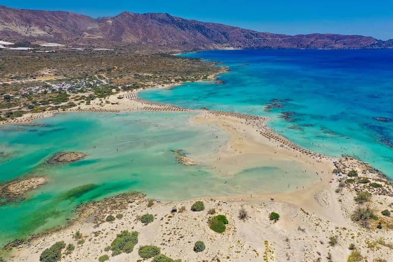 From Heraklion: Guided Trip to Elafonisi Beach with PickUp - Arriving at Elafonisi: what the timing and walking really mean