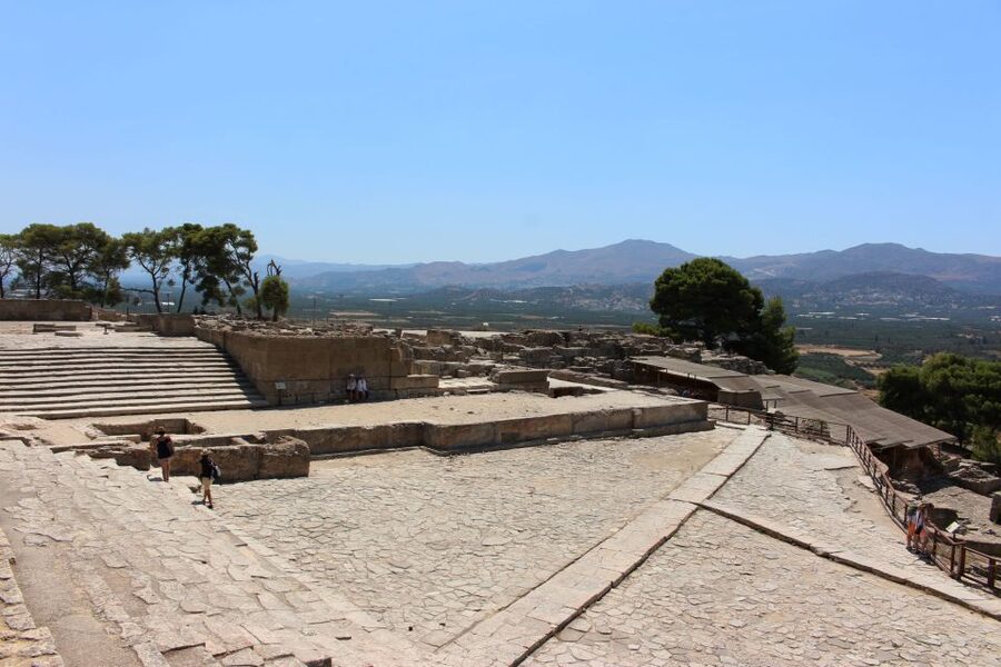 From Heraklion: South Crete Festos and Matala - The panoramic stop: Ida Mountains and Lassithi Massif views