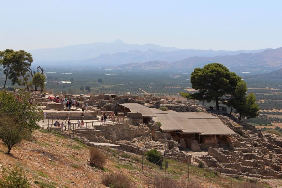From Heraklion: South Crete Festos and Matala - Odigitria monastery and the 2 tholos tombs on the return
