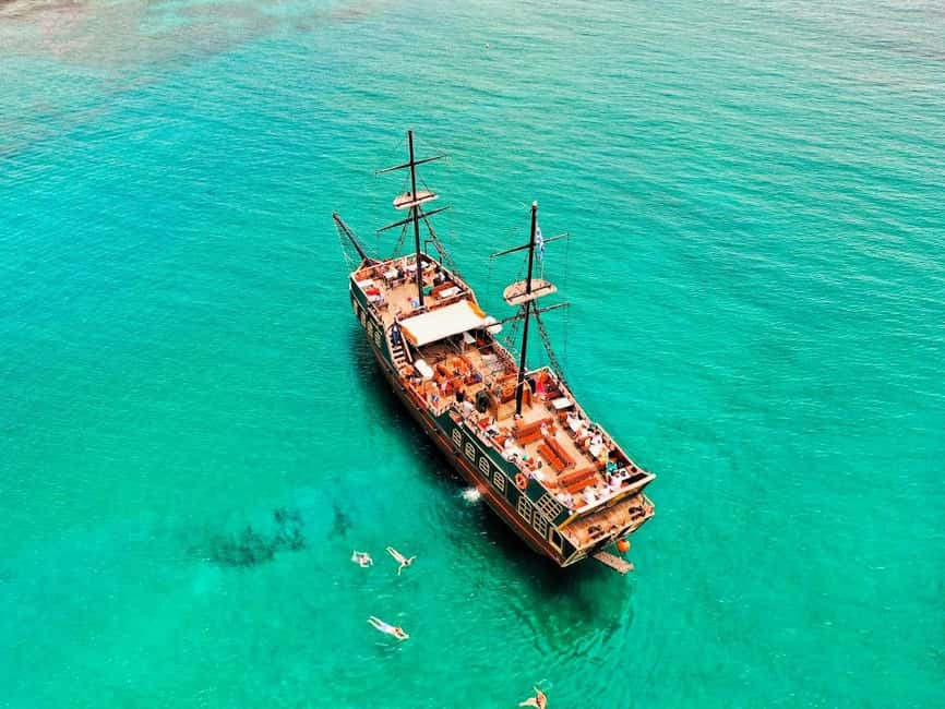 From Hersonissos: Half-Day Pirate Boat Trip with Lunch - From Anissaras Bays to Saint George’s Bay: Where the Trip Becomes Worth It