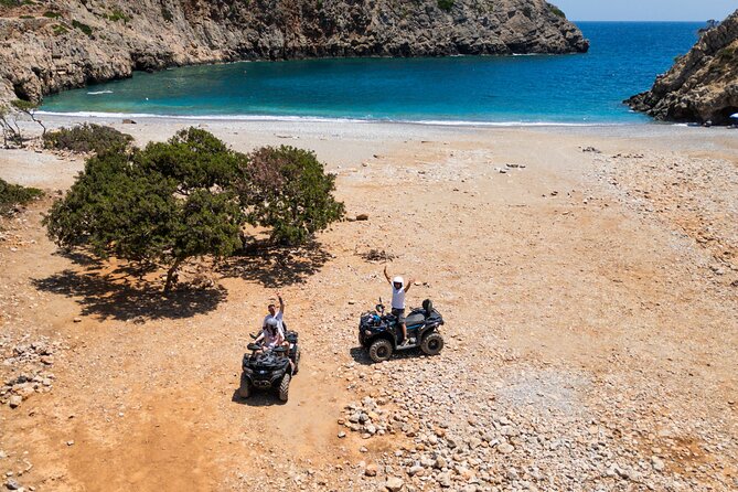 From Kolymbari: Ancient Diktyna & Hidden Beach Quad Safari - Rodopou Peninsula Riding and the Seclusion of Menies Beach