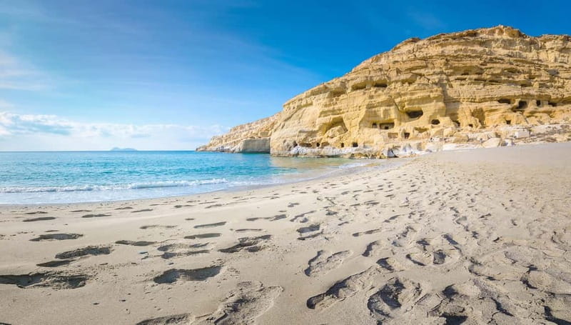 From Rethymno: Spili, Agia Galini, and Matala Tour - Matala caves: Minoan origins, hippy-era fame, and 3 hours on the beach
