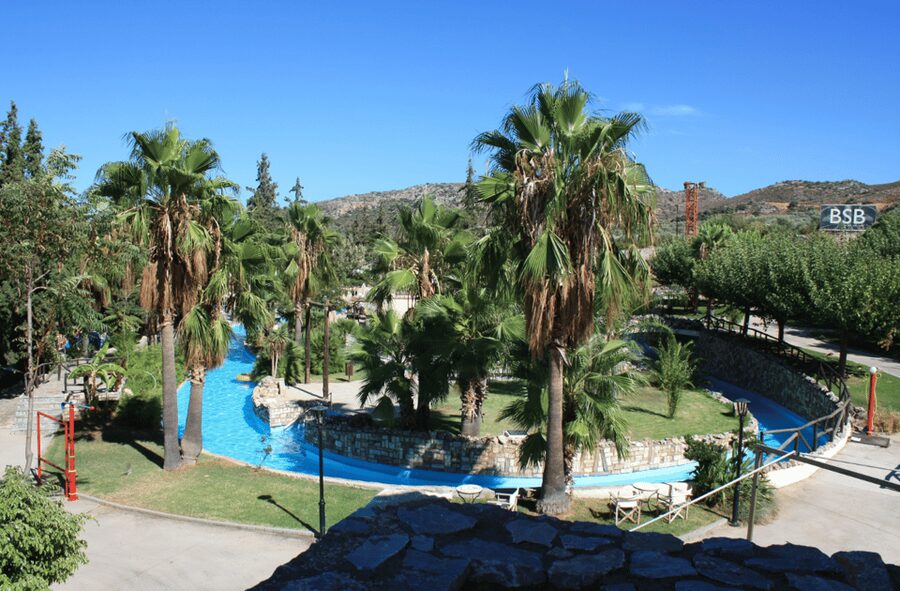 From Rethymno: Waterpark Day with Bus Transfer & Guide - The pool, the lazy river, and the shade strategy