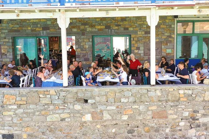 Full-Day Guided Private Tour in a Breathtaking Crete Island - Plaka Marina and Spinalonga views: seafood lunch plus sea time