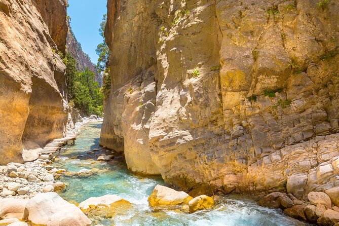 Full-Day Samaria Gorge Chania Guided Tour - The end of the gorge: swim time and Cretan food (then transfers)